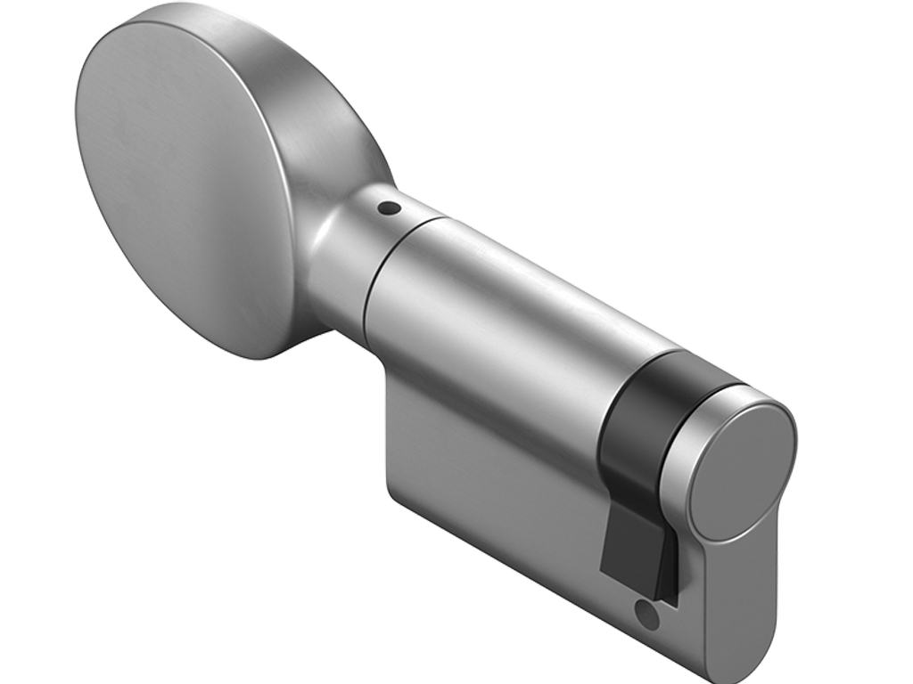 KALESB-1K — замок врезной с откидным ригелем в сборе с  вертушкой (без ключа).